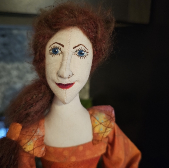 Carolyn Wyberg Folk Art Irish Country Girl - Picture 7 of 8